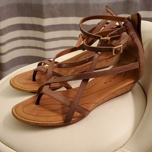 Crown by Born wedge Sandals w straps